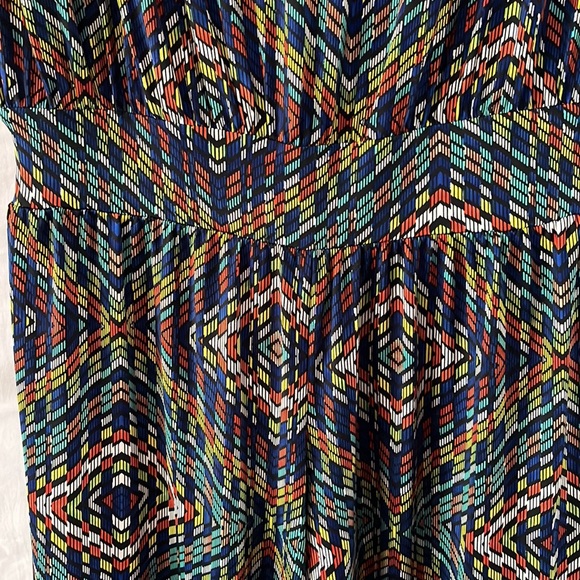 Strapless Multi-Color Jumpsuit Size Small - Picture 2 of 5